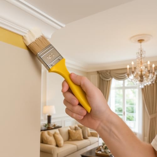 3’lü Kestirme Boya Fırçası Seti – Plastik Saplı, Sentetik Kıllı, Duvar, Ahşap ve Hobi Boyaları İçin Uygun Fırça Seti (No: 2-3-4) (S)