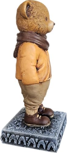 a1 - Dekoratif Biblo – El Boyaması Reçine Ayı Figürü – Sevimli Koleksiyonluk Heykel figür – Ev, Ofis, Masa ve Raf Süsü – Çocuklar ve Yetişkinler için Hediye Fikri | DEKORMIX