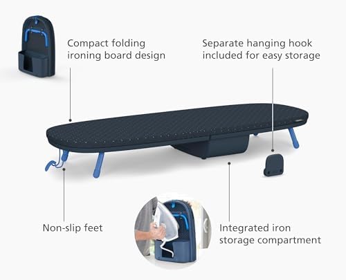 Plus Katlanır Ütü Masası, Lacivert