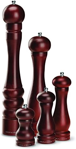 & Mason HB0644P orman ırgat Karabiber Değirmeni, Koyu Ahşap, 165 mm, Hassasiyet+, 1 x Karabiber Değirmeni