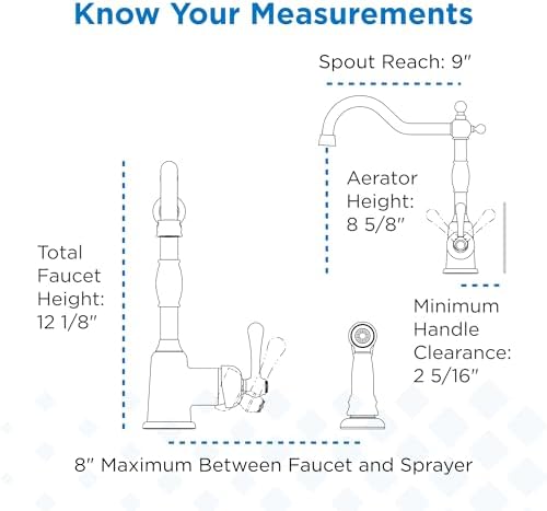 (Chrome) - D401157 Opulence 1.75 GPM Handle Kitchen w/Spray Nozzle (Chrome)