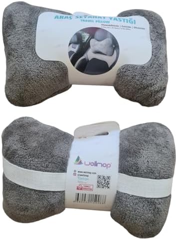 KEMİK BOYUN YASTIK 2'Lİ GRİ