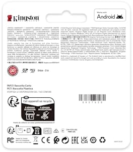 64GB Canvas Go Plus microSD Card | Up to 200MB/s | 10, UHS-I, U3, V30, A2 | SDCG4/64GB