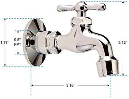 3210-161-CH-B-Z Duvara Monte Musluk Krom