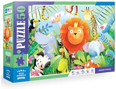 Blue Focus 50 PARÇA - WILD ANIMALS (VAHŞİ HAYVANLAR)