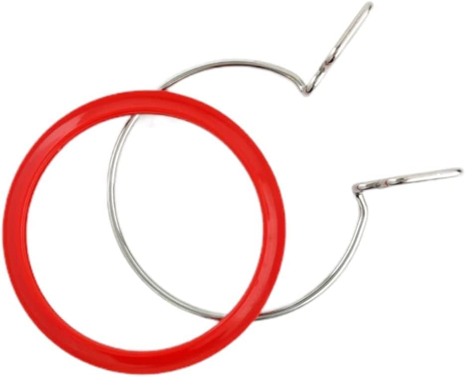 Üstün Kalite, Metal Yaylı Gergi Nakış Çemberleri, Çapraz Dikiş Kancası, Darning Hoops, Nakış Gergi Kulübesi (Kırmızı, Küçük)