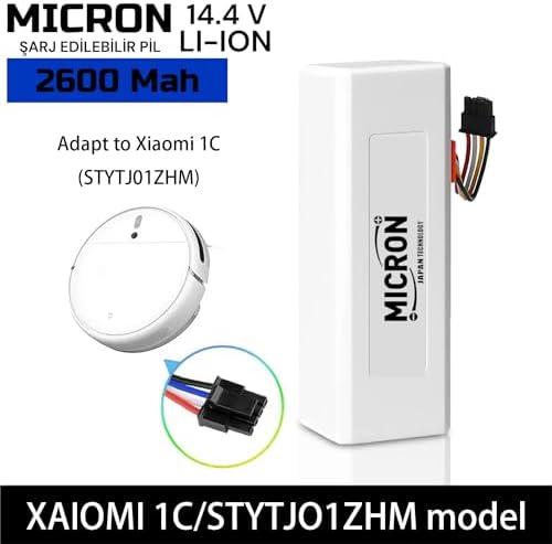 Micron Mi Mop 1c 2in1 Akıllı Süpürge Bataryası 14.4v 2600mah Pil 14.4 Volt 2600 Mah Kutulu