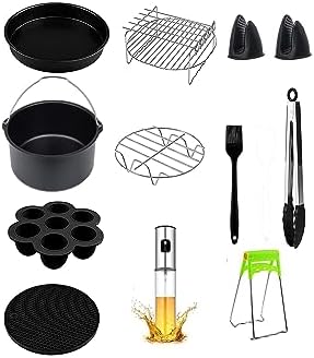 7 inç (18 cm) 3,5L ve 4,5L Uyumlu Airfryer 11 li Set