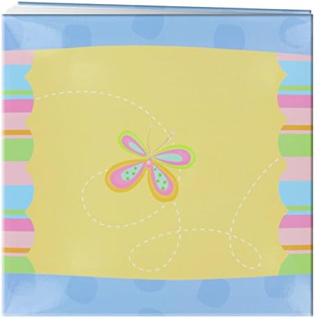 30 cm x 30 cm Postbound Aplike Kapak Hatıra Defteri, Kelebek