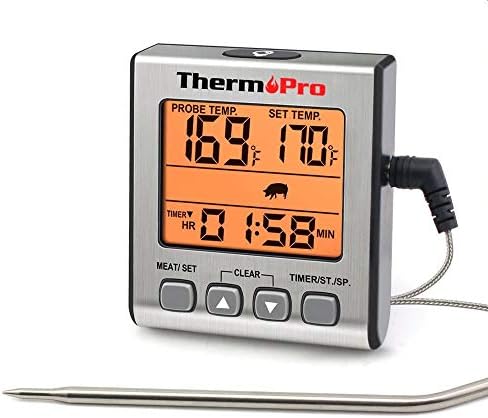 Dijital Problu Et Barbekü Gıda Termometresi