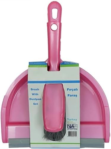 Faraş Seti, Uç Kısmı Silikon, (Kürek ve Fırça) (Pembe)