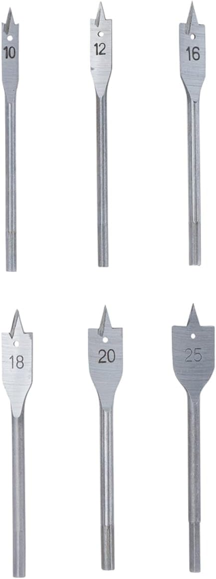 Düz Matkap Seti 10, 25 Milimetre 6 Pcs