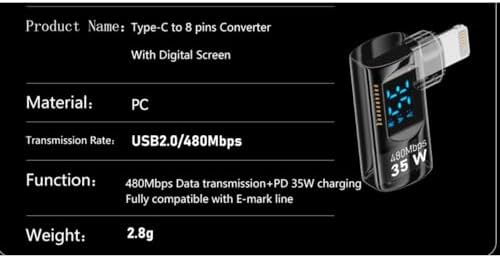 Lightning to Type C 35W Mini OTG OTGEX
