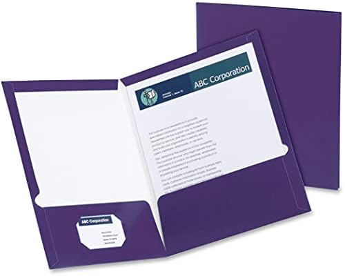 51726EE Çift Cepli Dosya Klasörü, Lamine, Mektup Şeklinde, 100 Yaprak için, 25 Adet