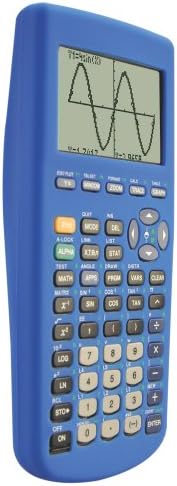Guerrilla TI83BLUESC Texas Instruments TI-83 Plus Grafik Hesap Makinesi için Silikon Kılıf, Mavi