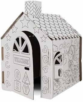 Kolix Büyük Boy Xxl Karton Boyama Evi Eğitici Ve Öğretici Oyun Evi Oyun Çadırı