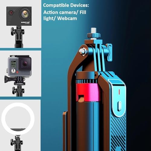 Bluetooth Uyumlu & Selfie Çubuğu – 180cm Teleskopik Ayarlanabilir, 29.5cm Katlanabilir, Kablosuz Uzaktan Kumanda, ve IOS ile Uyumlu, Telefon Uyumlu Fotoğraf Çekim Standı P185