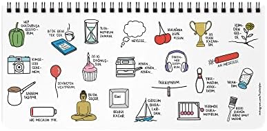 13x27 Spiralli, Stickerlı Haftalık - Zirvedeyim Canım Duymuyorum, Yeşil