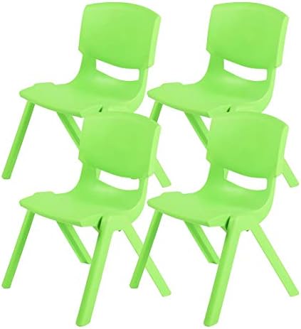 4'Lü Set Büyük Şirin Çocuk Sandalyesi Yeşil