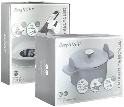 Kapaklı Yapışmaz Derin Tencere 24 Cm ve Kızartma Tavası 24 Cm Smoked Grey