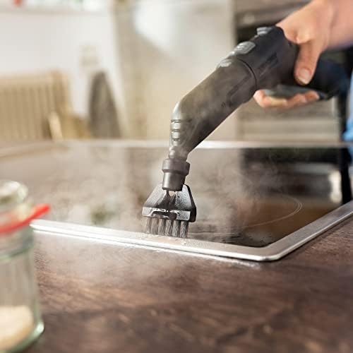 Orijinal derz fırçası seti, 4 fırçalı, tüm SC ve Deluxe buharlı temizleyiciler için, siyah