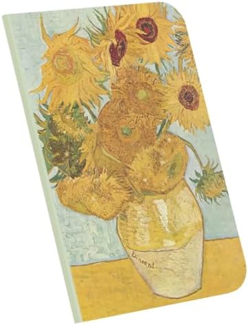 Vase with Twelve Sunflowers, 1888, A4 Defter IV, Çizgisiz, Toplam 64 Sayfa, Tel Dikiş, Esnek Kapak, Oval Kenar, Tuval Doku, 60 gram, Sarı Krem Renk, 21x29,7x0,5cm