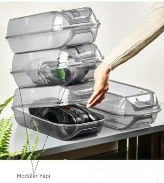 Life 10 Adet Füme Erkek Kadın Ayakkabı Kutusu MIT1021