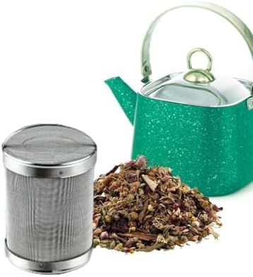 Demlik Çaydanlık içi Paslanmaz Tel Süzgeç Çay ve Bitki Çayı Süzgeci Kapaklı Kafes Süzgeç