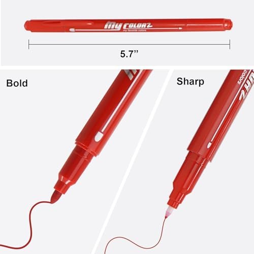 -A My Çift Taraflı Fırça Uçlu Keçeli Kalem 24 Renk