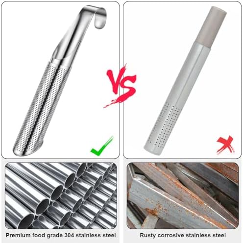 çay demlik paslanmaz çelik, 2 parça ince örgü çay sopa gevşek çay (detoks çayı, Darjleeg çay, mate çay)