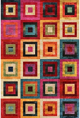 Dizayn Desenli Pamuk Tabanlı Yıkanabilen Kaydırmaz Antibakteriyel Salon Halısı 60X190