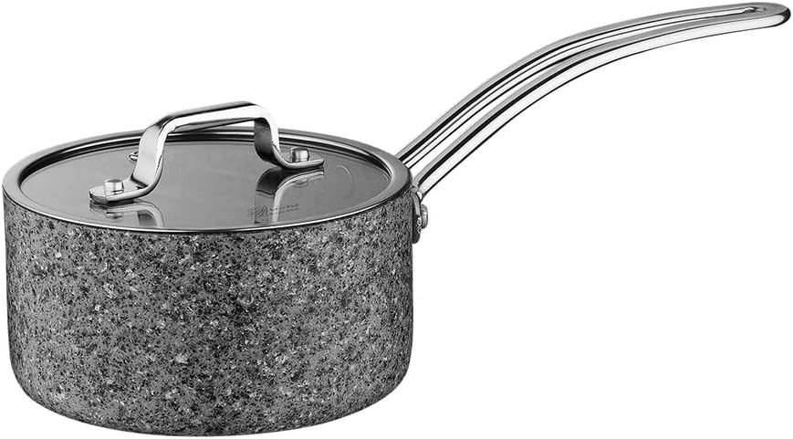 -Age Çizilmez Yanmaz Yapışmaz Indüksiyonlu 16 Cm Kapaklı Sos Tenceresi