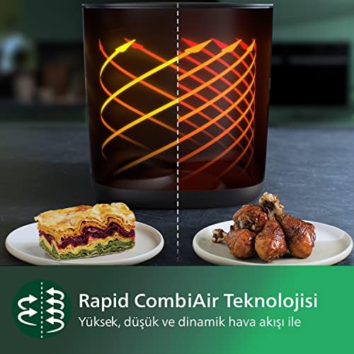 7000 Serisi Airfryer Combi XXL Connected, CombiAir, Gıda Termometresi, Otomatik Pişirme Programları, HomeID Uygulama, HD9880/90