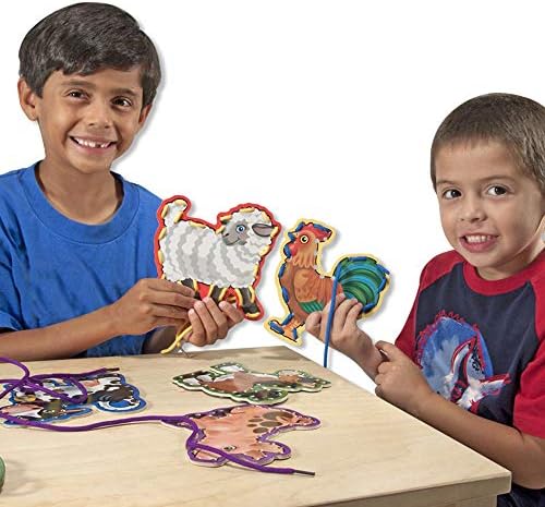 & Doug - Ahşap İp Geçirme, Çiftlik Hayvanları (13781)