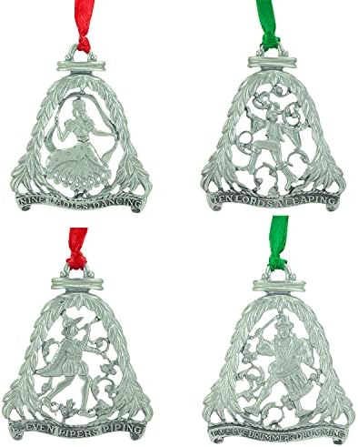 12 Günlük Süs Seti, 12'li Metal Süs Seti, 7,7 cm, Abbey & CA