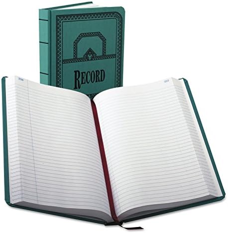 Boorum & Pease 66-500-R Kayıt Defteri, Yeşil, 500 Sayfa, 30.8 x 19.4 cm