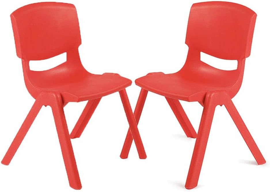 2'Li Set Büyük Şirin Çocuk Sandalyesi Kırmızı