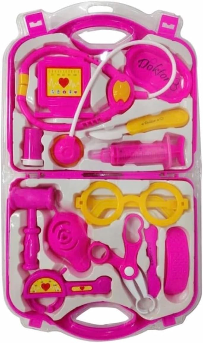 Çantalı Renkli Doktor Seti - Oyuncak Doktor Seti bambmNM839