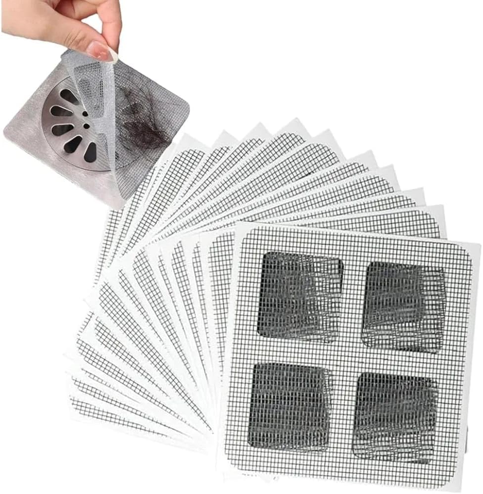 "Zemin Gideri Koruma Filesi – Kolay Uygulama, Etkili Tıkanma Önleme, Lavabo & Duş Gideri İçin Pratik Çözüm, Dayanıklı ve Uzun Ömürlü Filtre"