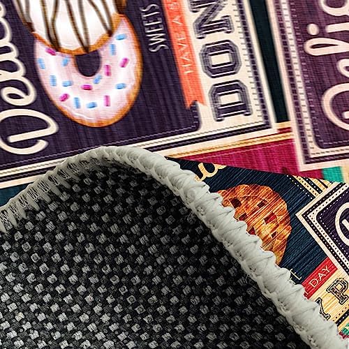 Dizayn Krizan Desenli Pamuk Tabanlı Yıkanabilen Kaydırmaz Antibakteriyel Salon Halısı 80x150