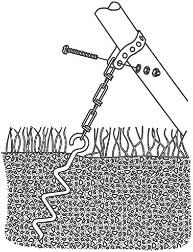 XDP Recreation 70113 Salıncak Seti, Trambolin ve Mobilyaları Metal Zemin Çapa Seti Donanım, Bronz