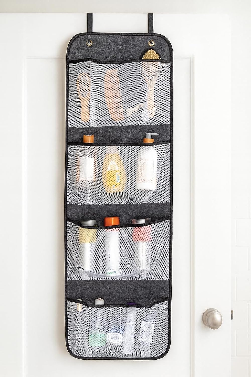 Keçe Kapı Arkası Organizer – 4 Bölmeli, Fileli Düzenleyici