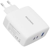 100W GaN 3 Portlu USB-C + USB-A Şarj Aleti QC5.0 PD, iPad,,, Notebook, Uyumlu Hızlı Şarj Cihazı + 100W Type-C Şarj Kablosu 2 Metre