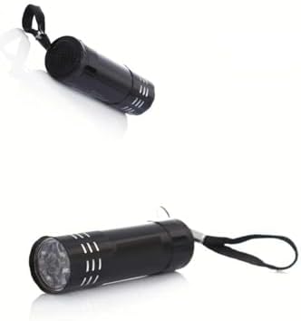 2 ADET Usin Mini Gece Yürüyüş El Feneri, 2'li Set, Çok Renkli, Pilli, Deprem Çantası ve Kamp İçin, AAA Pil Uyumlu