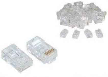 4220 100 Adet Cat5 İnternet Kablo Kablosu Ucu Konnektör Connector