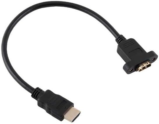 30 Cm Hdmi Uzatma Kablosu Dişi Erkek HDMI Vidalı Tip Panel Hdmi