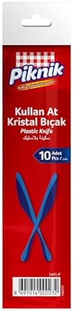 Piknik Kullan-At Kristal Bıçak 10'lu Renk'li 1441