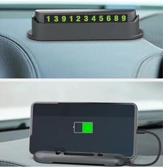 (936) Araç Içi Parktel Telefon Numarası Telefon Tutucu Ve Numaratör ile uyumlu