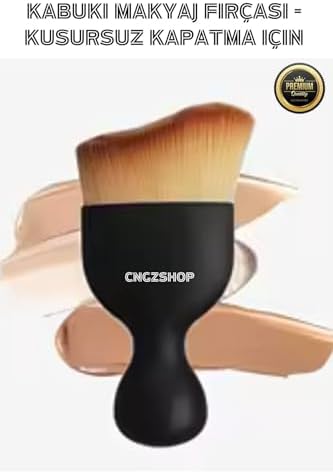 3d Kabuki Fondöten Makyaj Kontur Yüz Allık Fırçası Kusursuz Kapatıcı Fırça