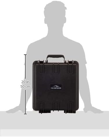 (7.0 Litre) - Weatherproof/Shockproof Hard - IP67 level dust and water protection up to 1 metre depth with Customizable Foam, 30cm x 25cm x 15cm